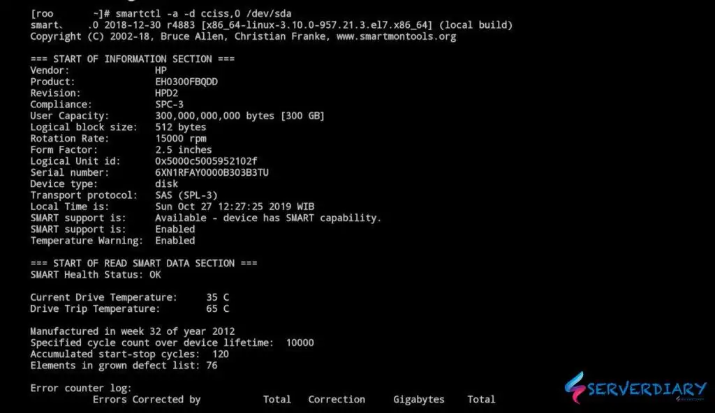 How to check disk health using Smartmontools on Linux SERVERDIARY