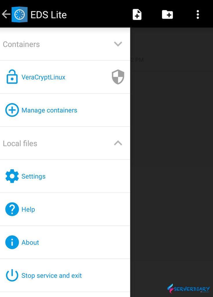 VeraCrypt Container added to Android